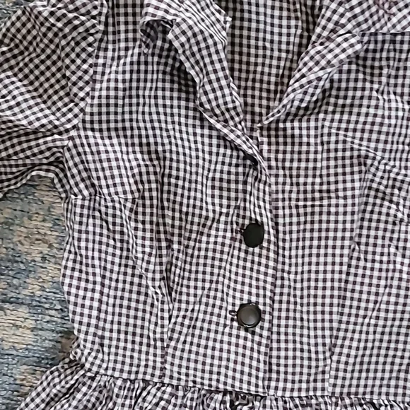 1950s Handmade Gingham Dress - Picture 7 of 16